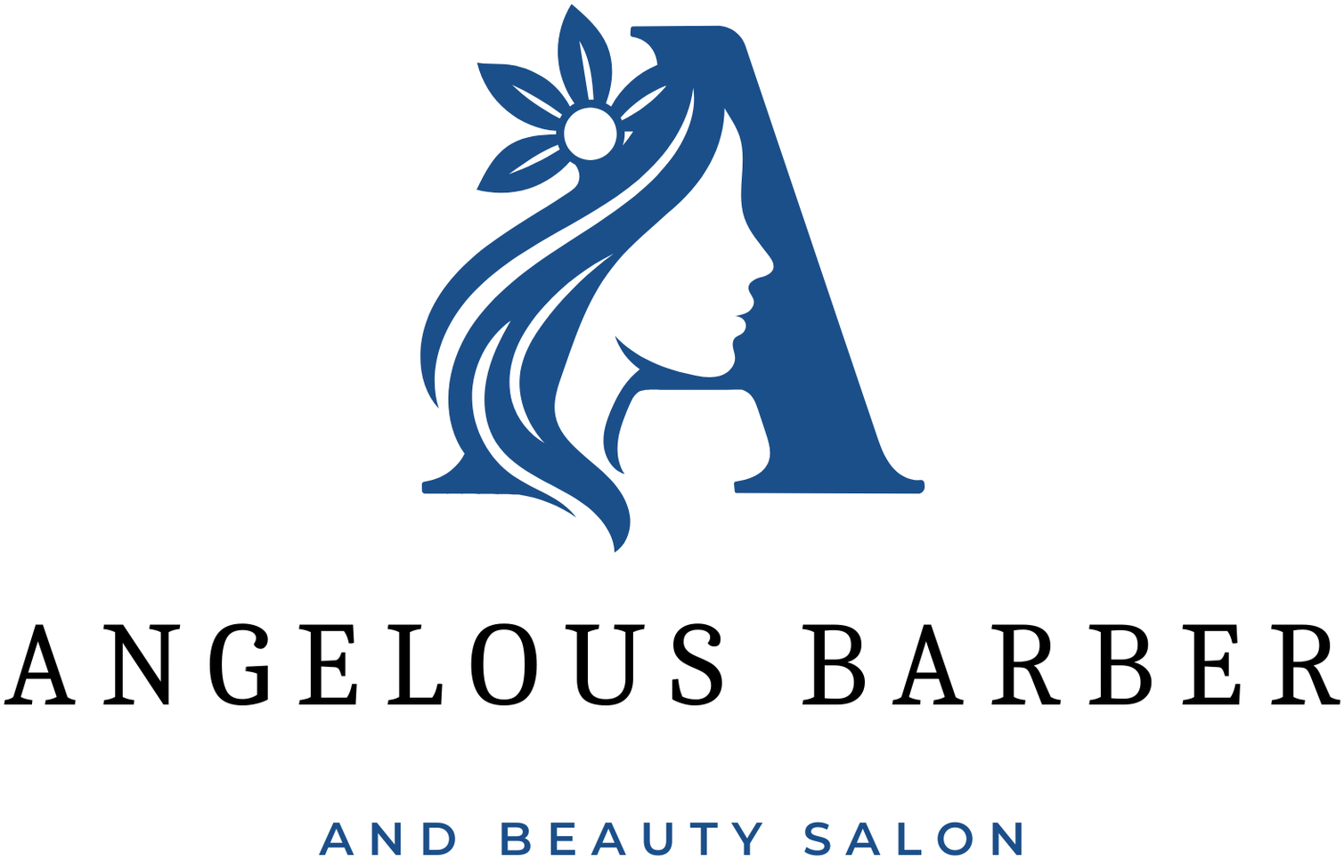 Angelous Barber and beauty salon logo